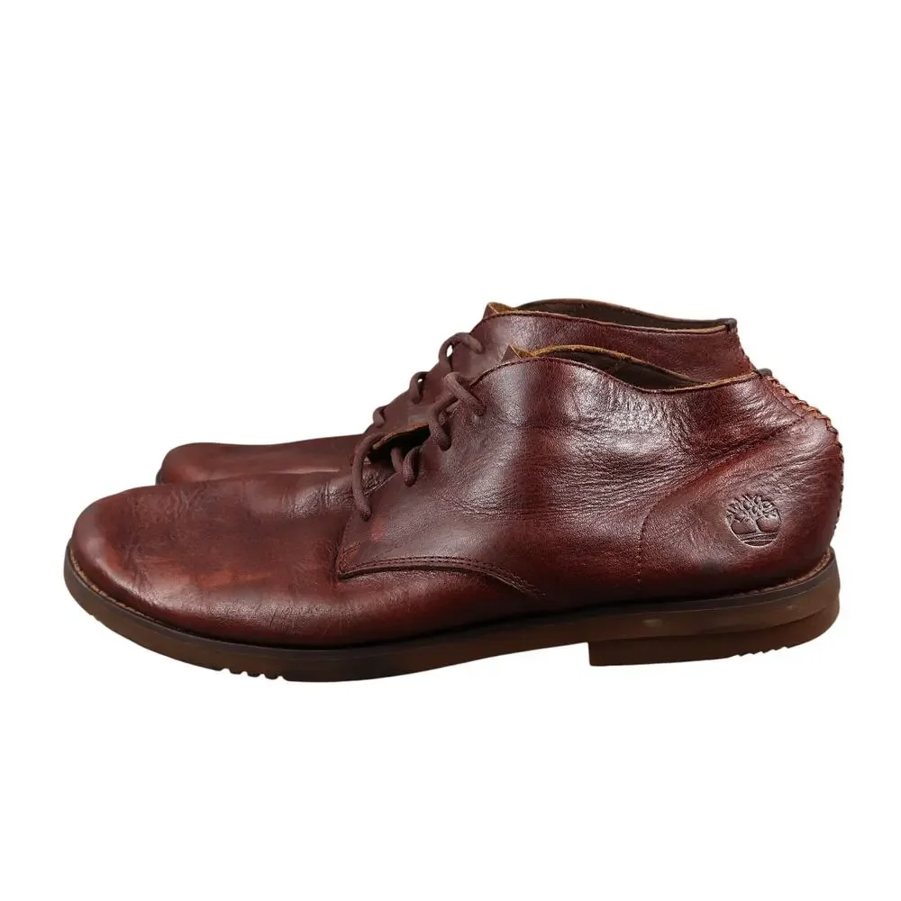Timberland Shoes Mens 9 Yorkdale Chukka Leather Lace Up Streetwear Classic Brown